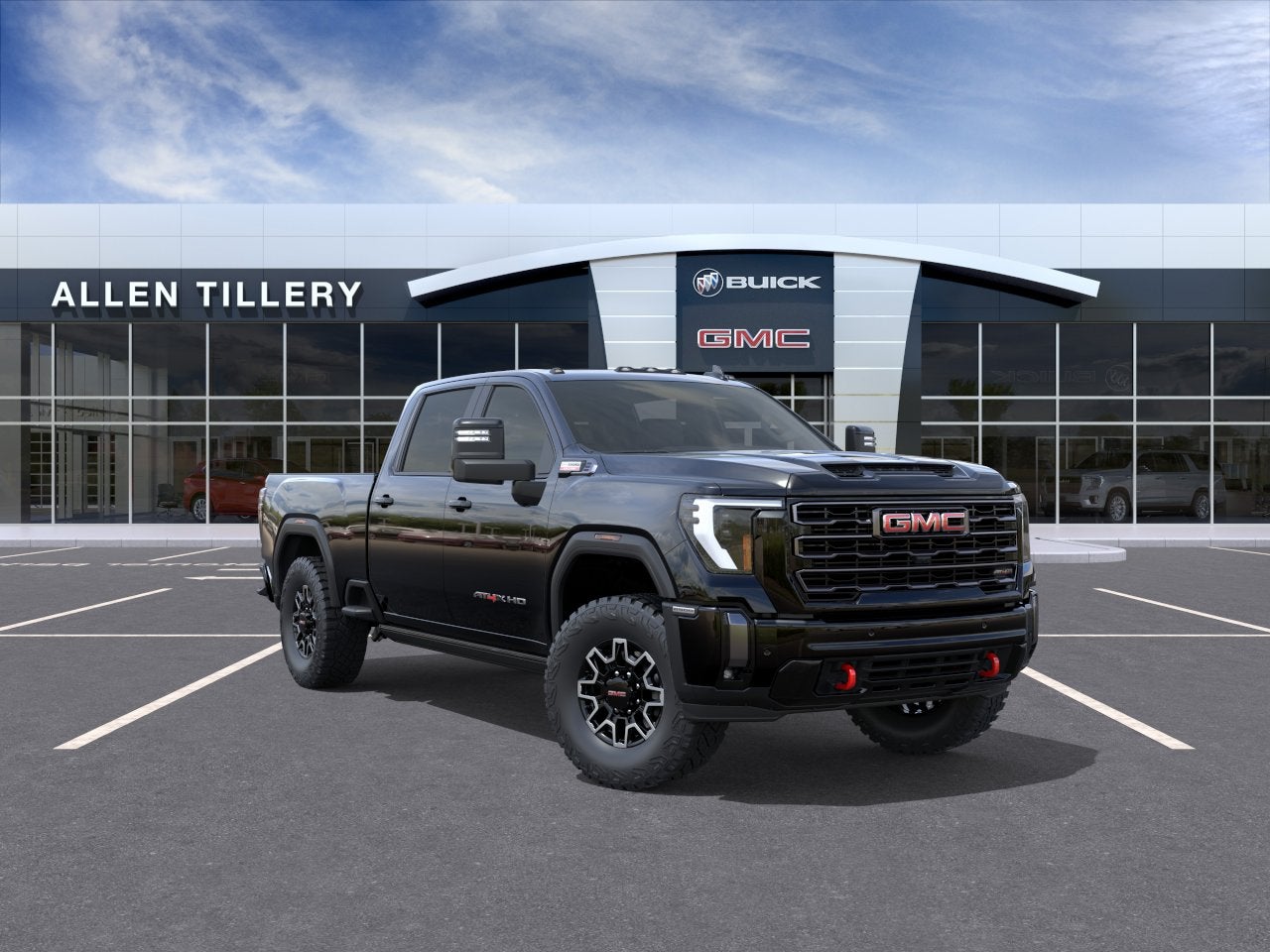 2026 GMC Sierra 2500 HD AT4X in Onyx Black — front three-quarter view