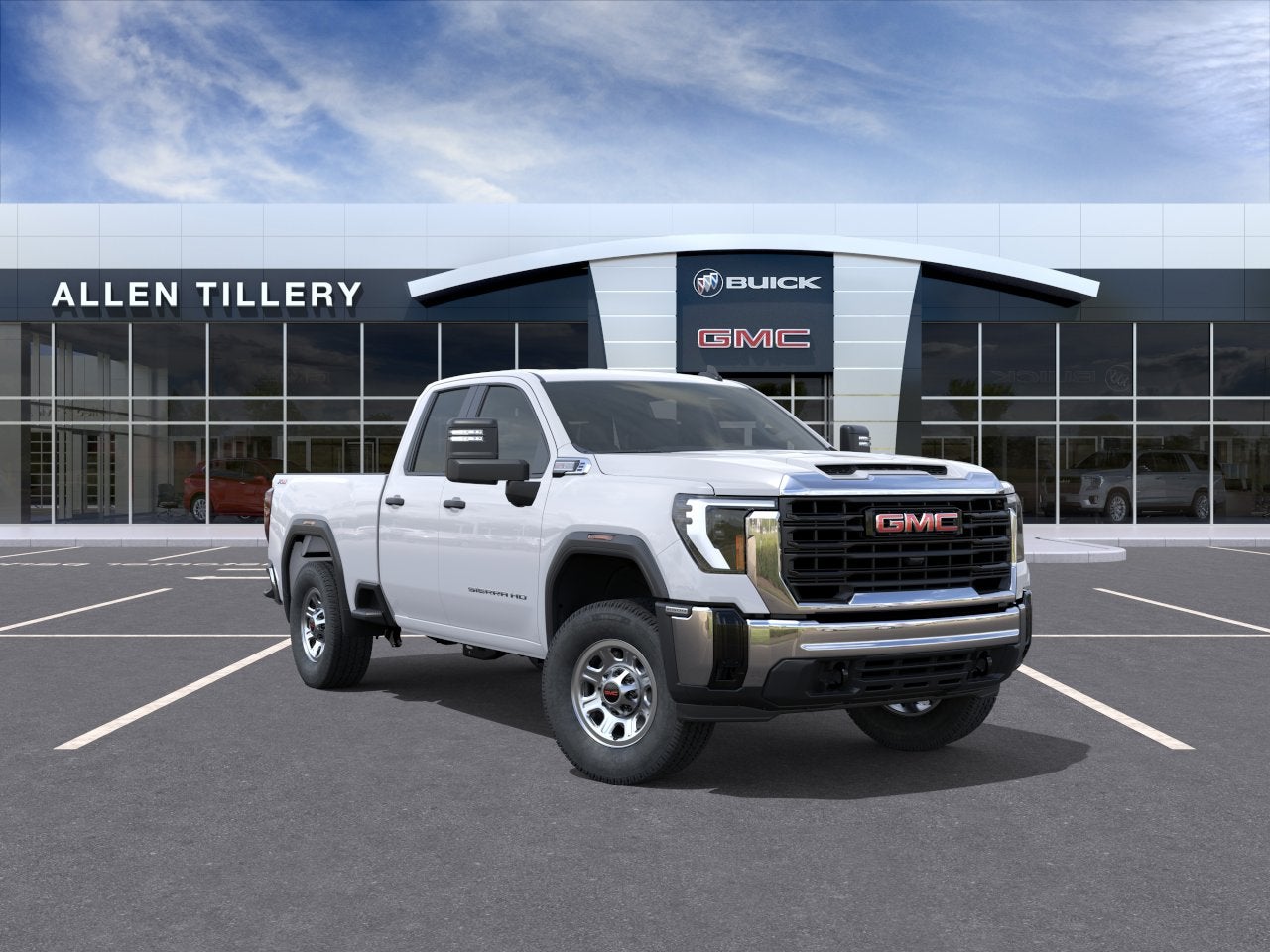 2026 GMC Sierra 2500 HD Pro in Summit White — front three-quarter view