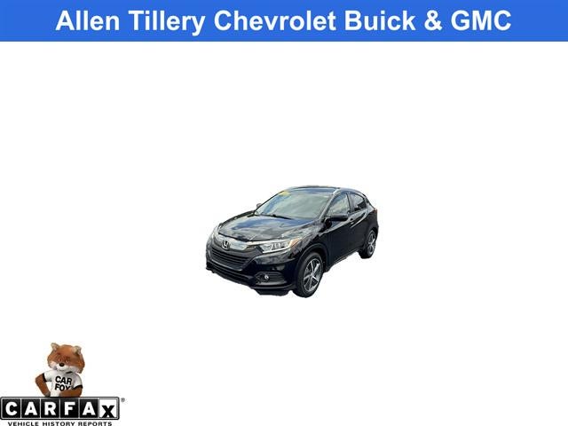 2022 Honda HR-V EX-L in Black — front three-quarter view