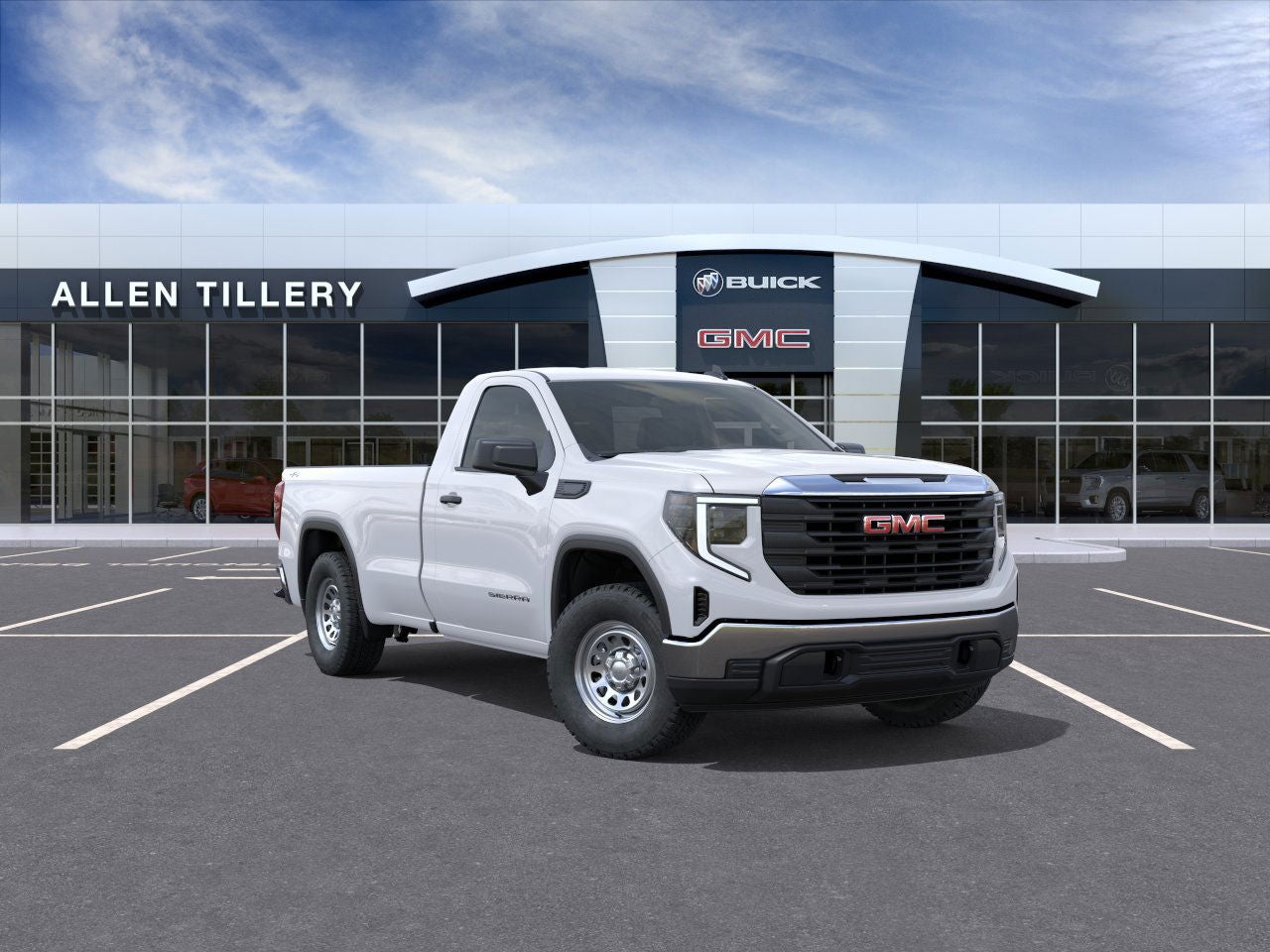 2025 GMC Sierra 1500 Pro in Summit White — front three-quarter view