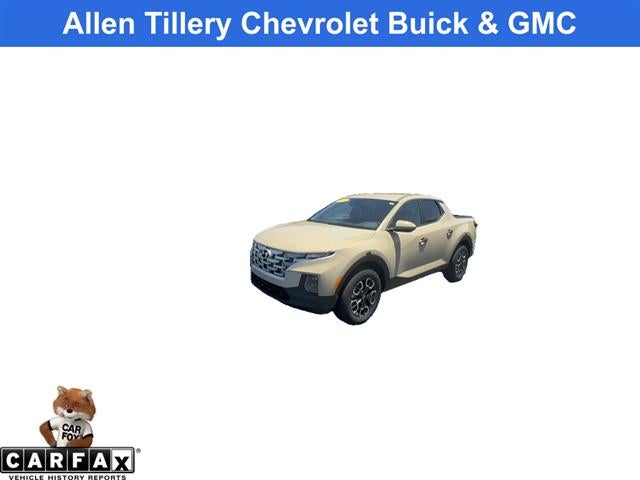 2024 Hyundai Santa Cruz SE in California Sand — front three-quarter view