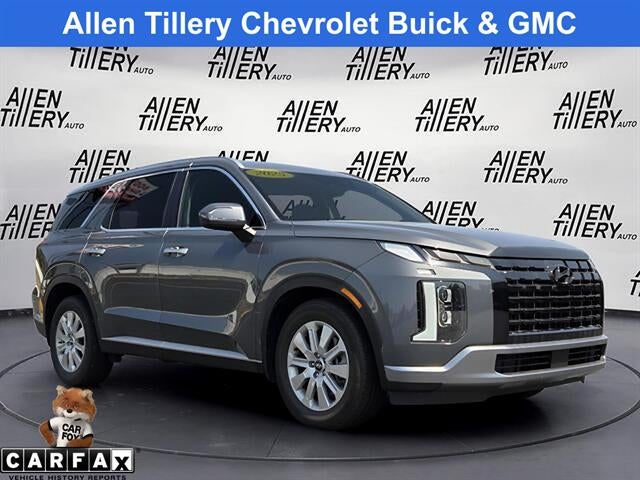 2025 Hyundai Palisade SEL in Steel Graphite — front three-quarter view