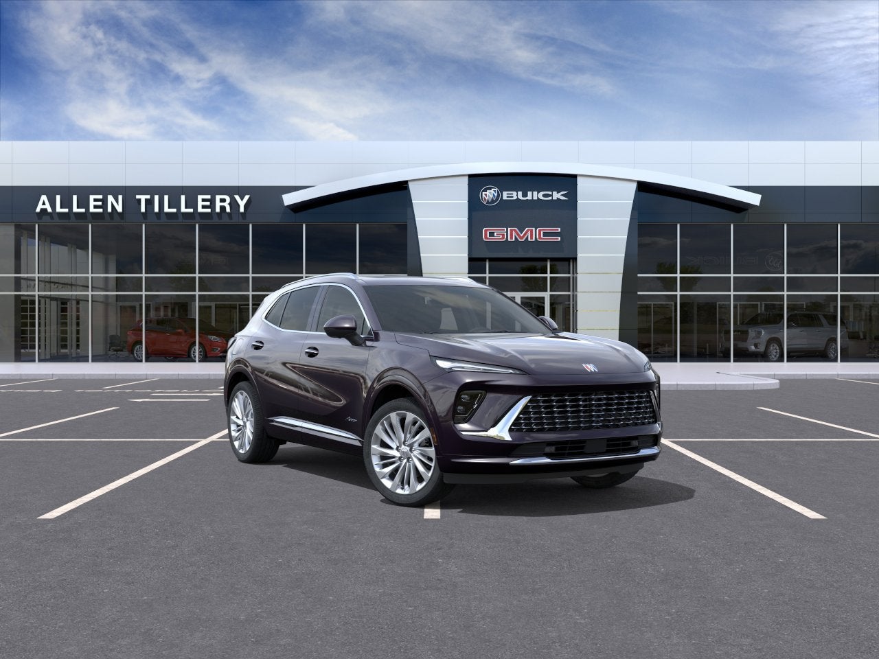 2026 Buick Envision Avenir in Midnight Opal — front three-quarter view