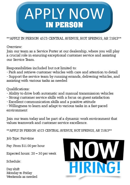 Now Hiring Full Time ASE Certified Diesel Techs
